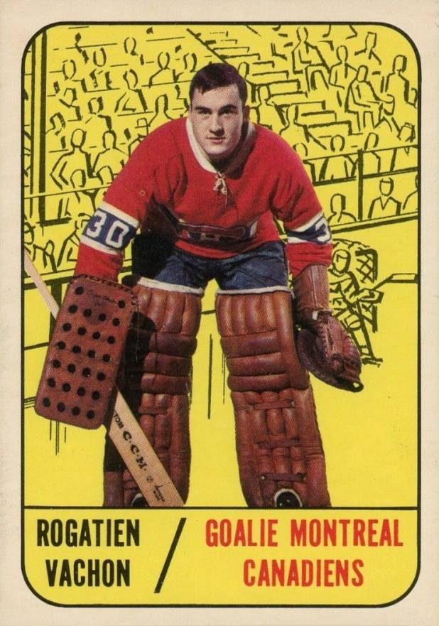 1967 Topps Rogatien Vachon #75 Hockey Card