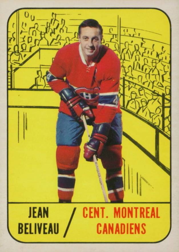 1967 Topps Jean Beliveau #74 Hockey Card
