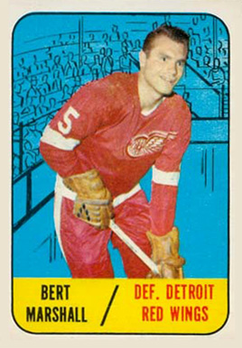1967 Topps Bert Marshall #45 Hockey Card