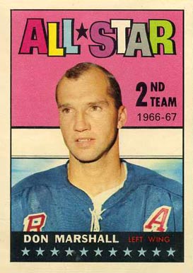 1967 Topps Don Marshall #130 Hockey Card