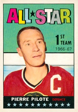 1967 Topps Pierre Pilote #122 Hockey Card