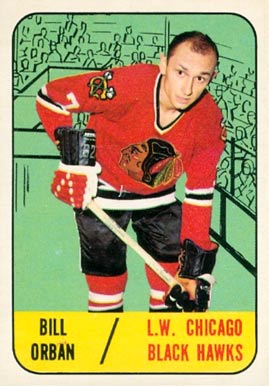 1967 Topps Bill Orban #109 Hockey Card