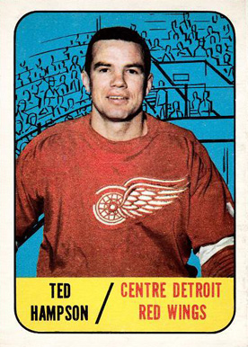 1967 Topps Ted Hampson #108 Hockey Card