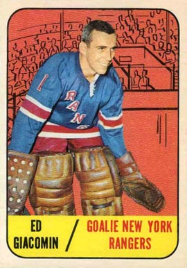 1967 Topps Ed Giacomin #85 Hockey Card