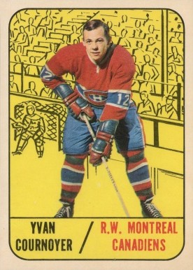 1967 Topps Yvan Cournoyer #70 Hockey Card