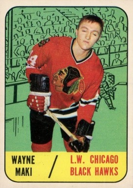 1967 Topps Wayne Maki #55 Hockey Card