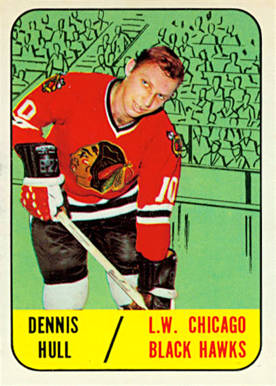 1967 Topps Dennis Hull #56 Hockey Card
