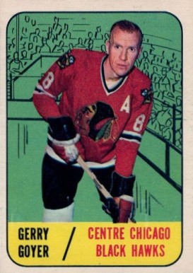 1967 Topps Gerry Goyer #54 Hockey Card