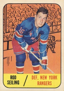 1967 Topps Rod Seiling #27 Hockey Card