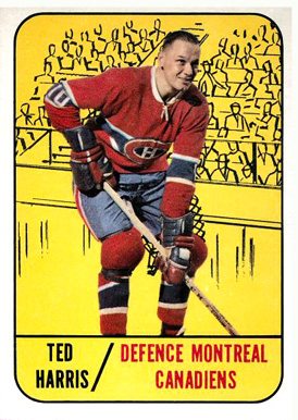 1967 Topps Ted Harris #10 Hockey Card