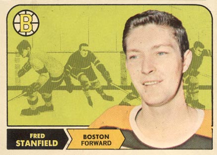 1968 O-Pee-Chee Fred Stanfield #10 Hockey Card