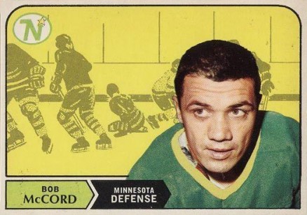 1968 O-Pee-Chee Bob Mccord #146 Hockey Card