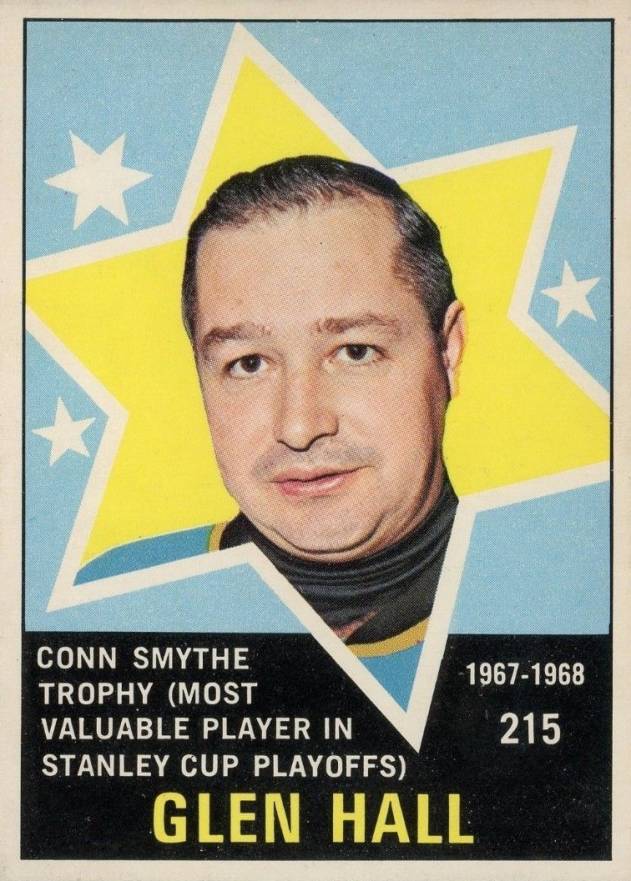 1968 O-Pee-Chee Glenn Hall #215 Hockey Card