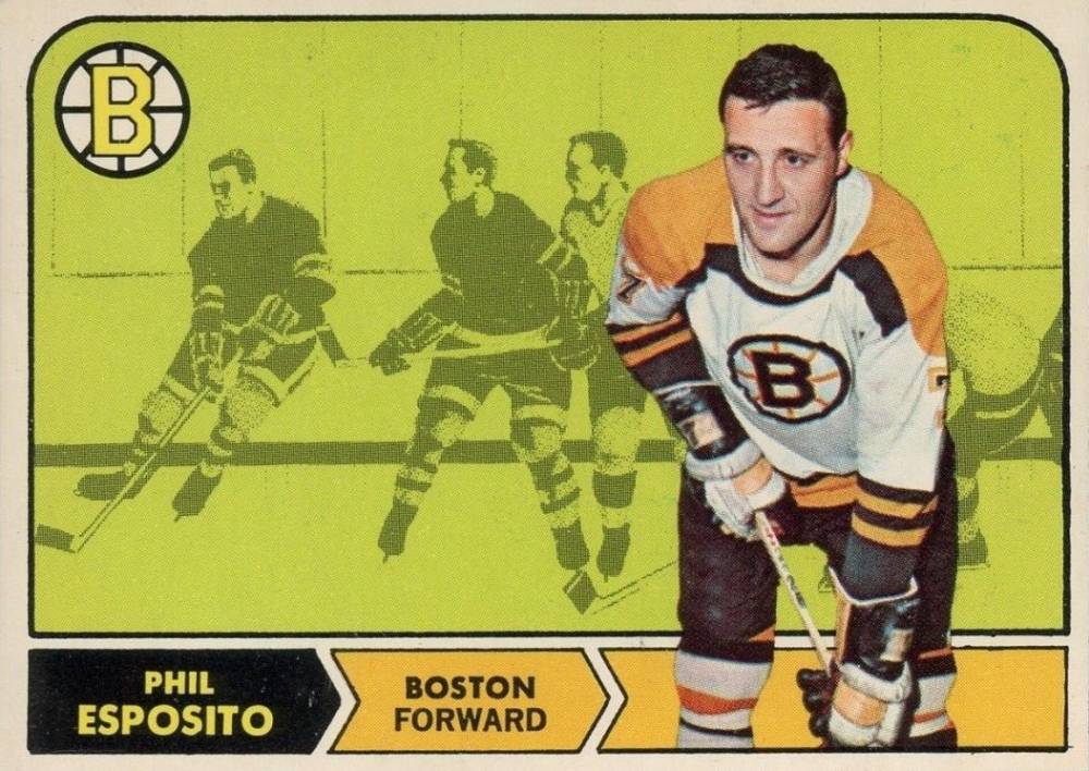1968 O-Pee-Chee Phil Esposito #7 Hockey Card