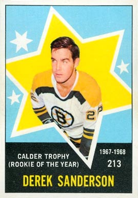 1968 O-Pee-Chee Derek Sanderson #213 Hockey Card