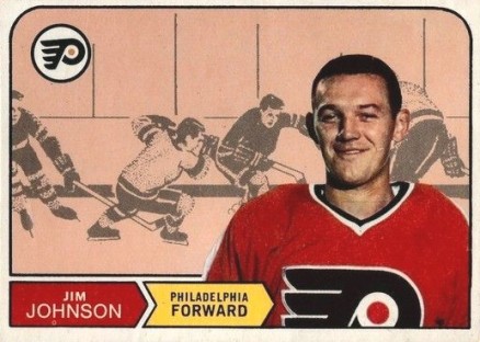 1968 O-Pee-Chee Jim Johnson #186 Hockey Card