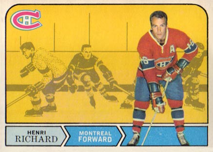 1968 O-Pee-Chee Henri Richard #165 Hockey Card