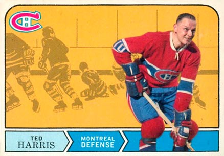 1968 O-Pee-Chee Ted Harris #162 Hockey Card