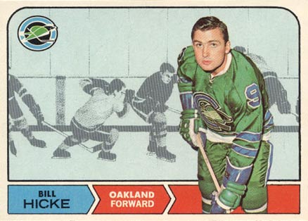 1968 O-Pee-Chee Bill Hicke #86 Hockey Card