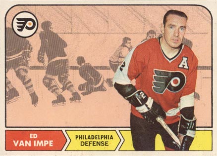 1968 O-Pee-Chee Ed Van Impe #91 Hockey Card