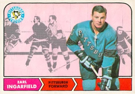 1968 O-Pee-Chee Earl Ingarfield #102 Hockey Card