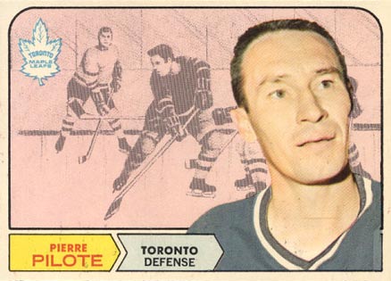 1968 O-Pee-Chee Pierre Pilote #124 Hockey Card