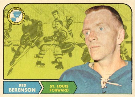 1968 O-Pee-Chee Red Berenson #114 Hockey Card