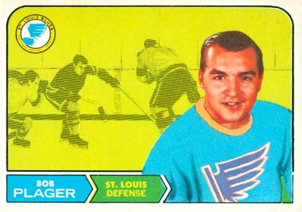 1968 O-Pee-Chee Bob Plager #112 Hockey Card