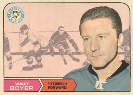 1968 O-Pee-Chee Wally Boyer #105 Hockey Card