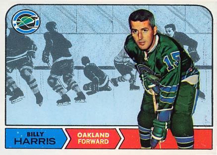 1968 O-Pee-Chee Billy Harris #80 Hockey Card