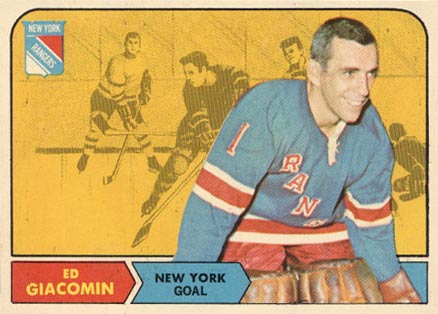 1968 O-Pee-Chee Ed Giacomin #67 Hockey Card