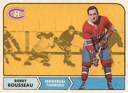 1968 O-Pee-Chee Bobby Rousseau #65 Hockey Card