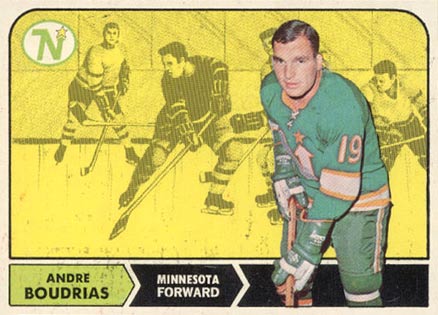 1968 O-Pee-Chee Andre Boudrias #53 Hockey Card