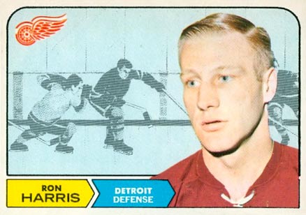 1968 O-Pee-Chee Ron Harris #27 Hockey Card