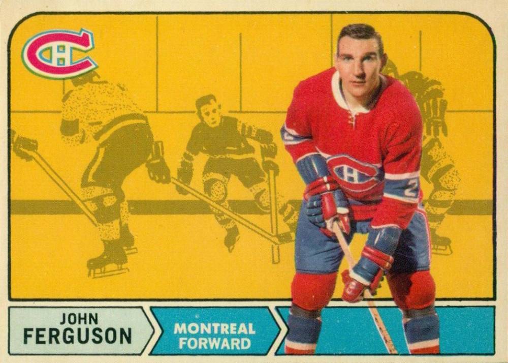 1968 O-Pee-Chee John Ferguson #20 Hockey Card
