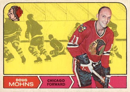 1968 O-Pee-Chee Doug Mohns #19 Hockey Card