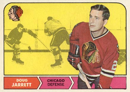 1968 O-Pee-Chee Doug Jarrett #13 Hockey Card