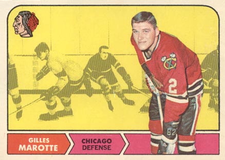 1968 O-Pee-Chee Gilles Marotte #14 Hockey Card