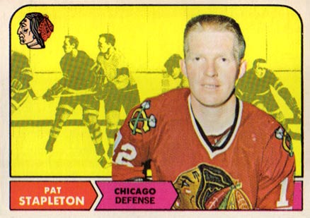 1968 O-Pee-Chee Pat Stapleton #15 Hockey Card