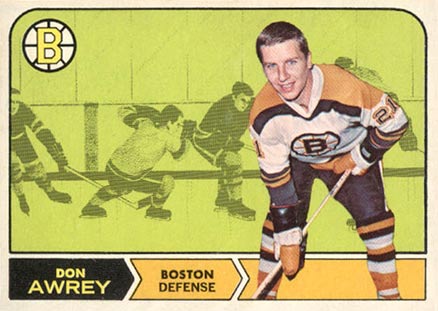 1968 O-Pee-Chee Don Awrey #3 Hockey Card