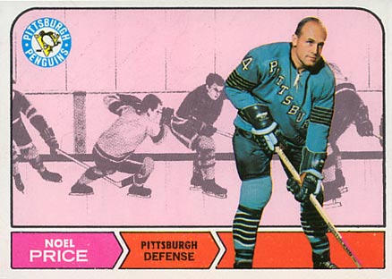 1968 Topps Noel Price #110 Hockey Card