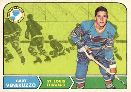 1968 Topps Gary Veneruzzo #119 Hockey Card