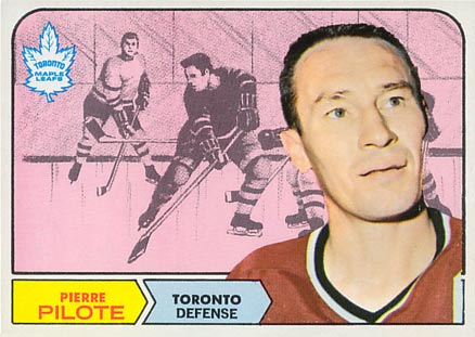 1968 Topps Pierre Pilote #124 Hockey Card