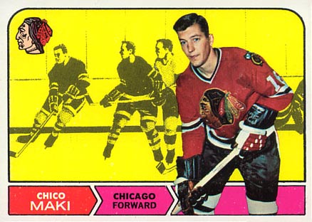 1968 Topps Chico Maki #17 Hockey Card