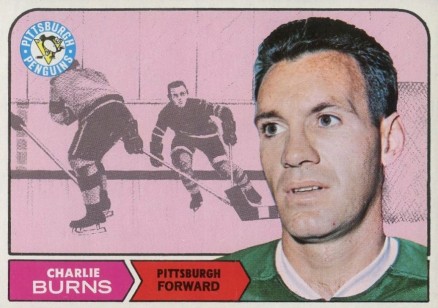 1968 Topps Charlie Burns #108 Hockey Card