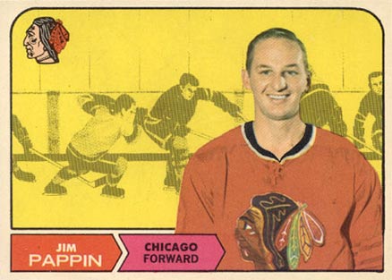 1968 Topps Jim Pappin #21 Hockey Card