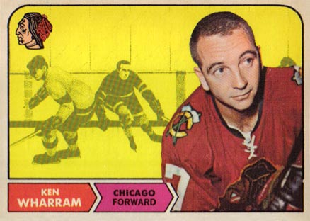 1968 Topps Ken Wharram #22 Hockey Card