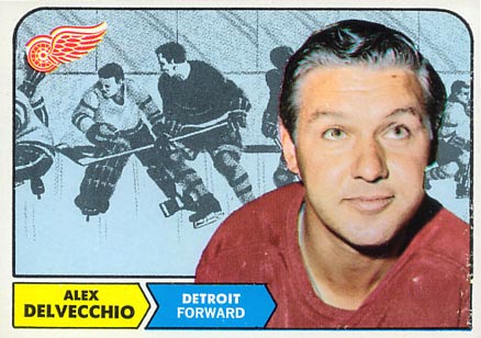 1968 Topps Alex Delvecchio #28 Hockey Card