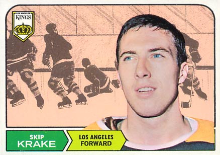 1968 Topps Skip Krake #43 Hockey Card