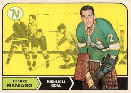 1968 Topps Cesare Maniago #45 Hockey Card